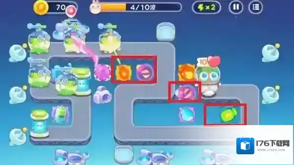 保卫萝卜4太空穿越第6关满星攻略