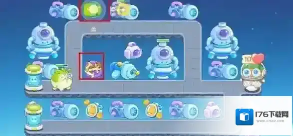 保卫萝卜4太空穿越第39关满星攻略