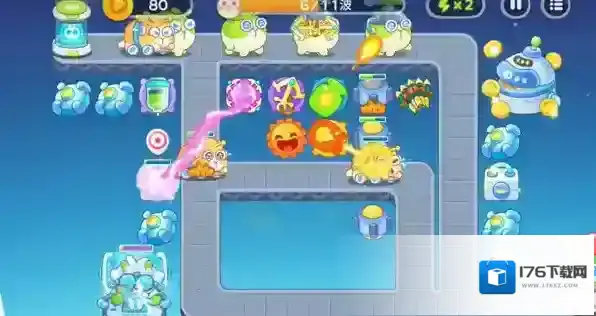 保卫萝卜4太空穿越第45关满星攻略