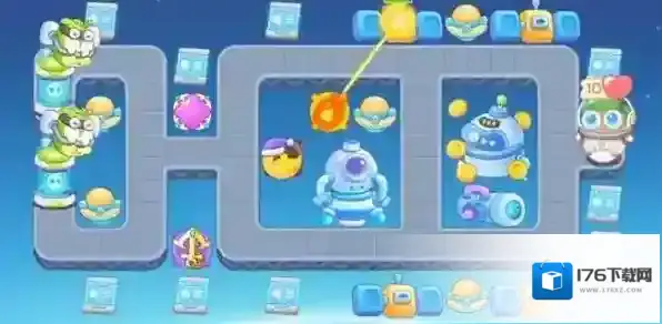 保卫萝卜4太空穿越第4关满星攻略