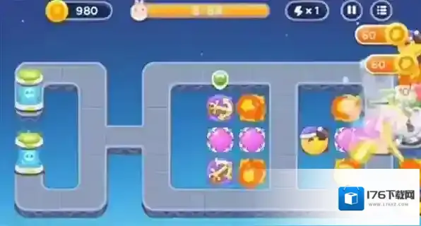 保卫萝卜4太空穿越第4关满星攻略